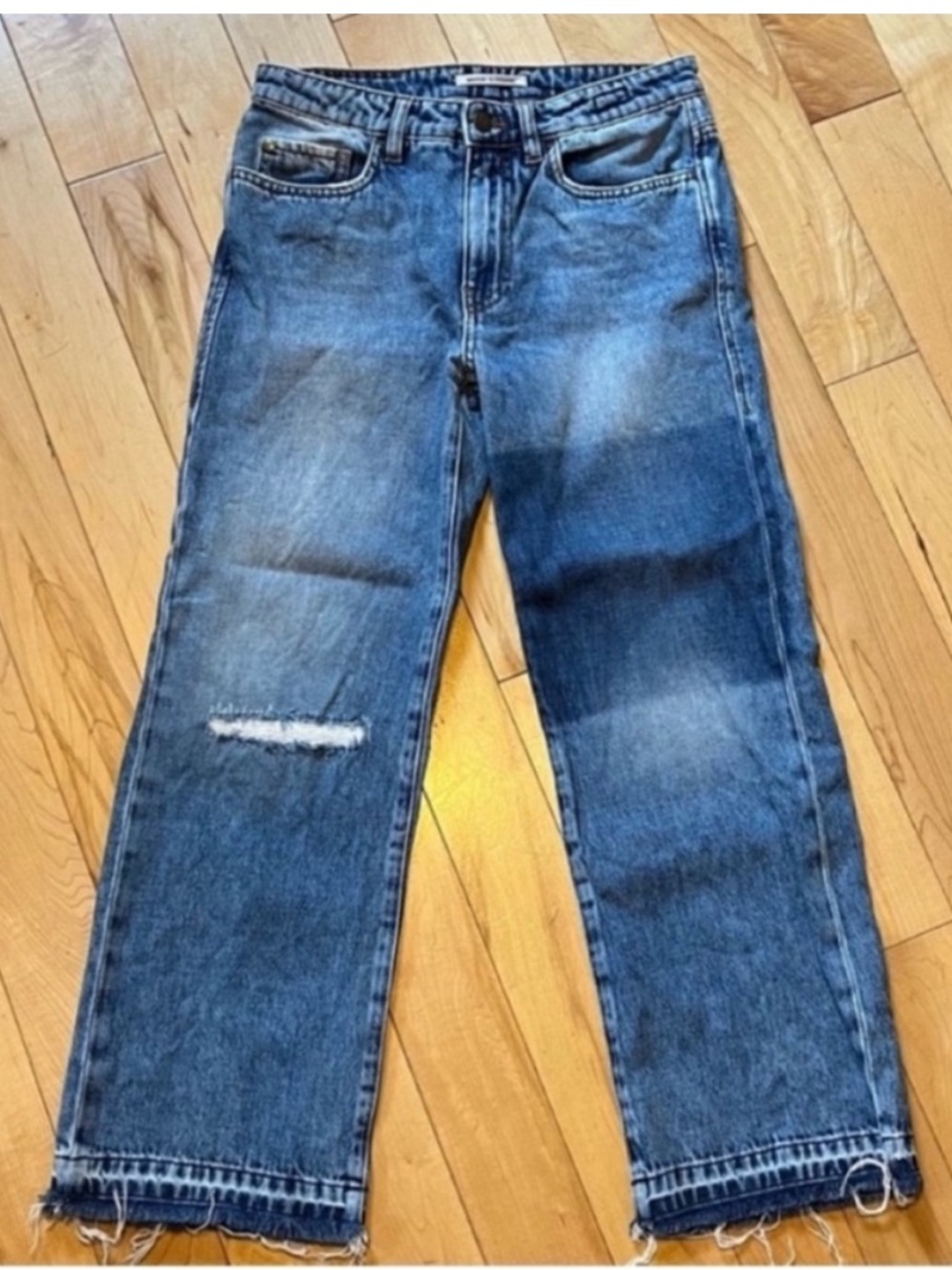 Maison Clochard Distressed Frayed Hem Cotton Jeans size 28